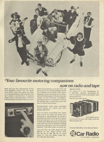 Pye car radio cassette - pye,