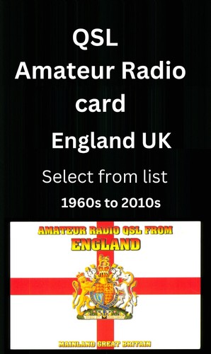 Qsl british amateur radio card - qsl,