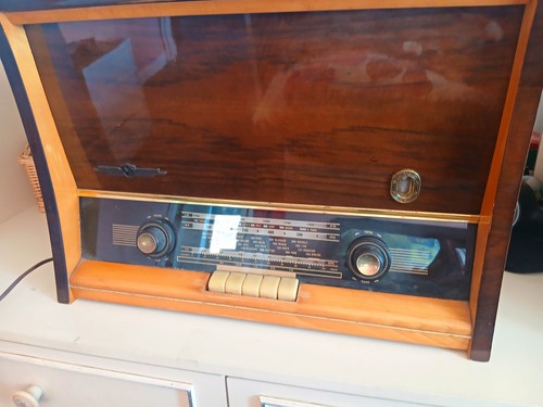 Pye radiogram wooden record - pye,