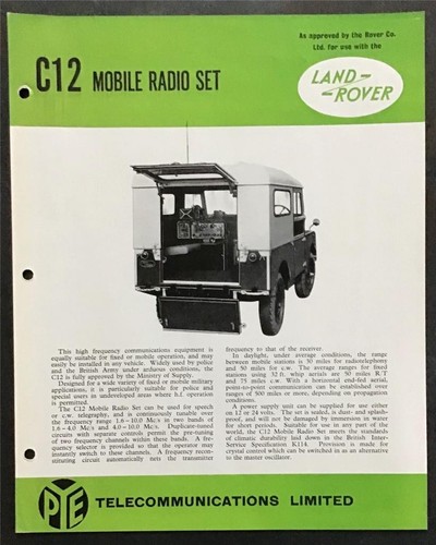 Land rover c12 mobile - c12, radio