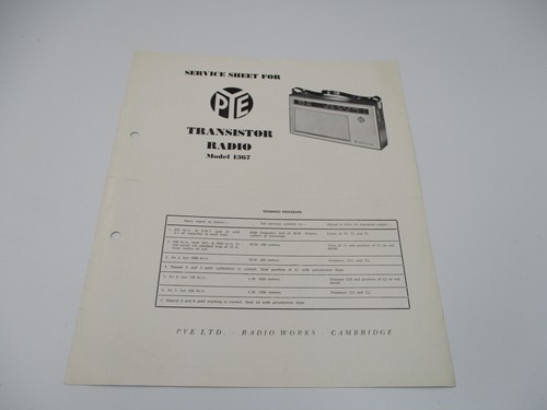 Pye transister radio - ,